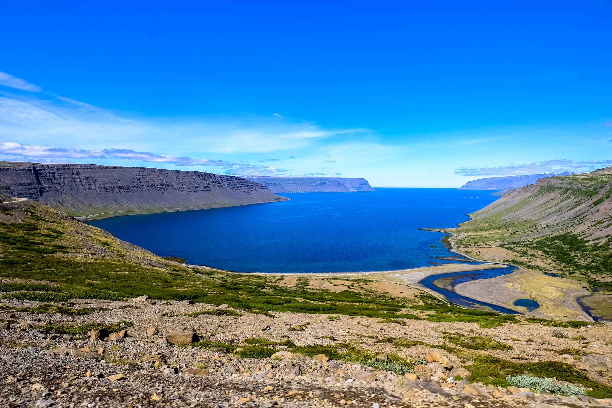 Mountains Near Body of Water