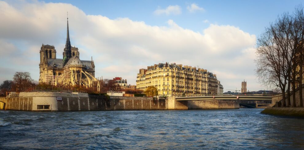 Notre Dame and Ile de la Cite in Paris, France